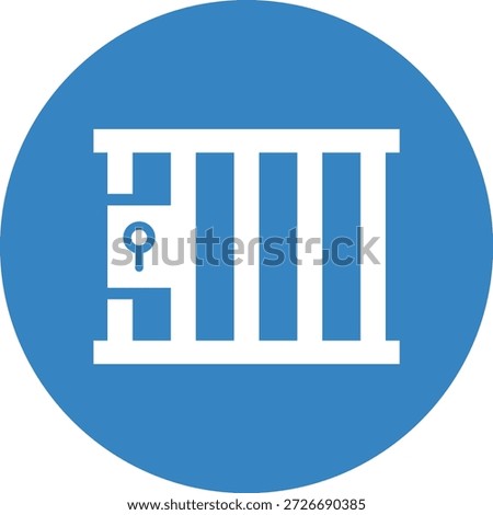 Jail Vector Icon Design Illustration