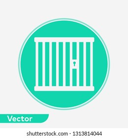 Jail vector icon sign symbol