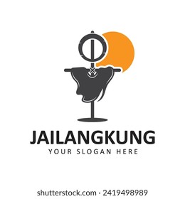 Jailangkung logo vector icon illustration design. A ghostly calling doll. Spiritual puppet game. Indonesian traditional ghosts puppet game.