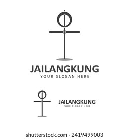 Jailangkung logo vector icon illustration design. A ghostly calling doll. Spiritual puppet game. Indonesian traditional ghosts puppet game.