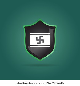 Jainism icon. religion sign