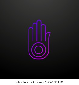 Jainism outline nolan icon. Elements of religion set. Simple icon for websites, web design, mobile app, info graphics