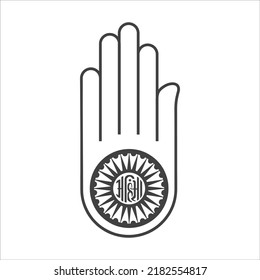 Jainism Vector Religious Sign - 