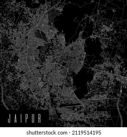 Jaipur City Province Vector Map Poster Stock Vector (Royalty Free ...