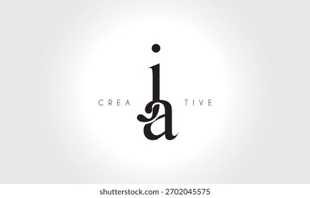 JAja Elegant Serif Monogram Logo – Luxury Lowercase Typographic Lettermark for Modern Branding