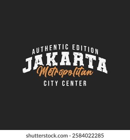 Jakarta City T Shirt Design Template