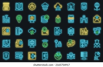 Los iconos de Yakarta establecen el vector de contorno. Edificio de arquitectura. Neón vectorial de la línea del horizonte de Indonesia