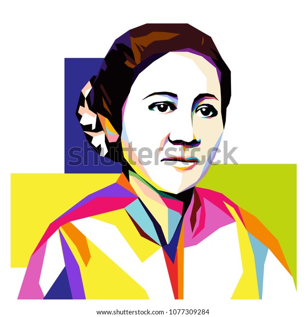 Jakarta Indonesia Apr 21 2018 Kartini Stock Vector (royalty Free 