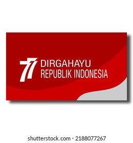 Jakarta, Indonesia - August ,3 ,2022 Dirgahayu Kemerdekaan Republik Indonesia means Happy Indonesian Independence Day Celebration. Young people celebration 77 years indonesia freedom with spirit