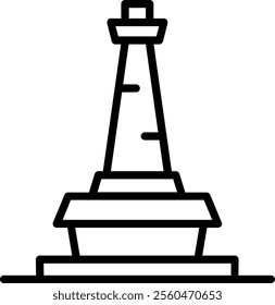 Jakarta Line Vector Icon Design