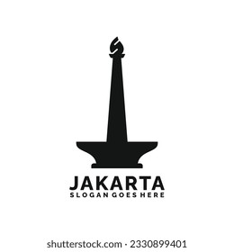 Jakarta logo design vector illustration