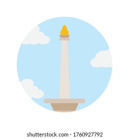 Jakarta National Monument for Jakarta Anniversary Vector Design