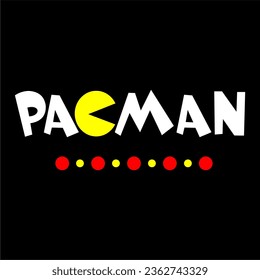 JAKARTA,INDONESIA - SEPTEMBER 17 2023 : VECTOR NAME LOGO OF PACMAN