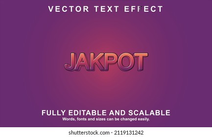 JAKPOT style editable text effect