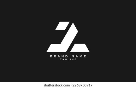 JAL, DAL, JL, JL, DA, DL, Abstract initial monogram letter alphabet logo design
