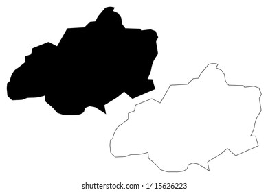 Jalapa Department (Republic of Guatemala, Departments of Guatemala) map vector illustration, scribble sketch Jalapa map