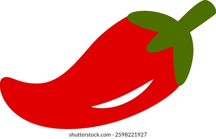 Jalapeno Fruit Vector Cartoon Colored Clipart 