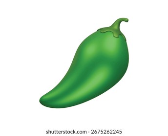 ícone jalapeno renderização de ilustração 3d
