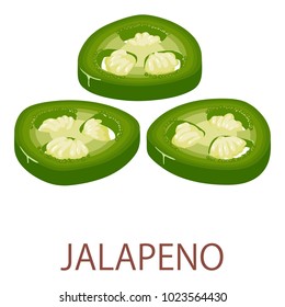 Jalapeno Icon. Isometric Illustration Of Jalapeno Vector Icon For Web