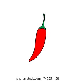Jalapeno pepper vector illustration