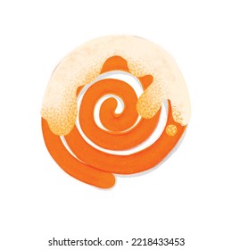 Jalebi, Indian sweet, mithai, full color, desi style illustration or vector, street foods of india, festival, diwali or holi