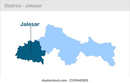 Jalesar sub-district map, Etah District, Uttar Pradesh State, Republic of India, Government of  Uttar Pradesh, Indian territory, Eastern India, politics, village, tourism