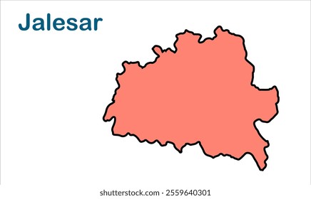 Jalesar subdivision map, Etah District, Uttar Pradesh State, Republic of India, Government of  Uttar Pradesh, Indian territory, Eastern India, politics, village, tourism