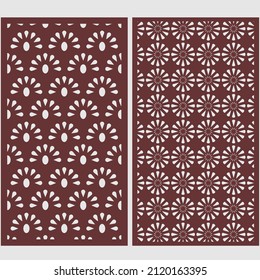 Jali design for cnc router and laser cutting vector