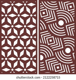 Jali design for cnc router and laser cutting vector.