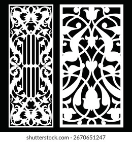 Jali design for cnc router and laser cutting vector