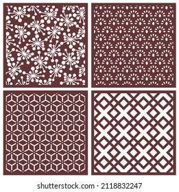 Jali Design for Graphic and Cnc Router Design, Laser Cutting.