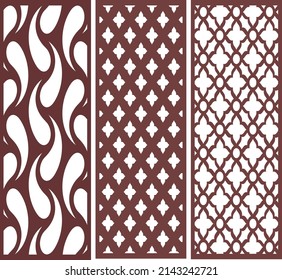 Jali design for graphic and plywood, partition, foam, acrylic and CNC machine cutting.