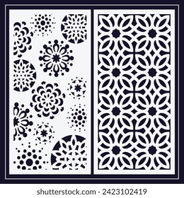 Jali design for graphic and plywood, partition, foam, acrylic and CNC machine cutting.