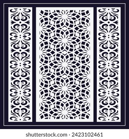 Jali design for graphic and plywood, partition, foam, acrylic and CNC machine cutting.
