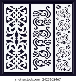 Jali design for graphic and plywood, partition, foam, acrylic and CNC machine cutting.