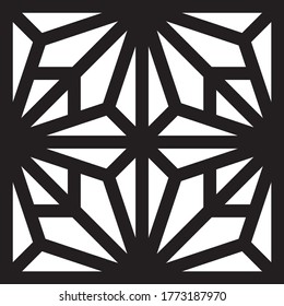 Jali design used for ceiling, partition & Pooja room