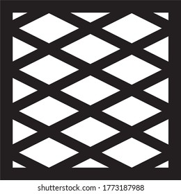 Jali design used for ceiling, partition & Pooja room