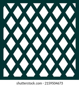 Jali And Laser cut decorative panel set with lace pattern, square templates.