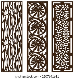 Panel decorativo de corte láser Jali con patrón de encaje.