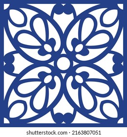 Jali and Laser cutting seamless pattern.