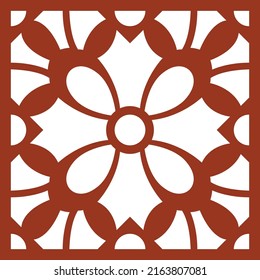 Jali and Laser cutting seamless pattern.