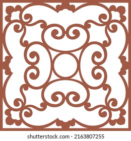 Jali and Laser cutting seamless pattern.