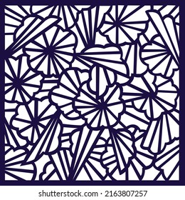 Jali and Laser cutting seamless pattern.