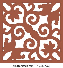 Jali and Laser cutting seamless pattern.