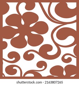 Jali and Laser cutting seamless pattern.
