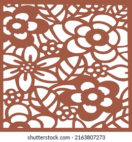 Jali and Laser cutting seamless pattern.