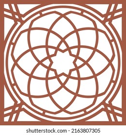 Jali and Laser cutting seamless pattern.