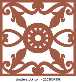 Jali and Laser cutting seamless pattern.