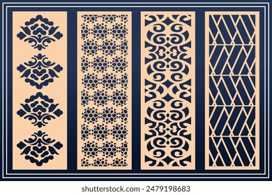 Jali side jali for indian temples Vector File.