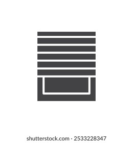 Icono de Jalousie Conjunto de contorno simple plano